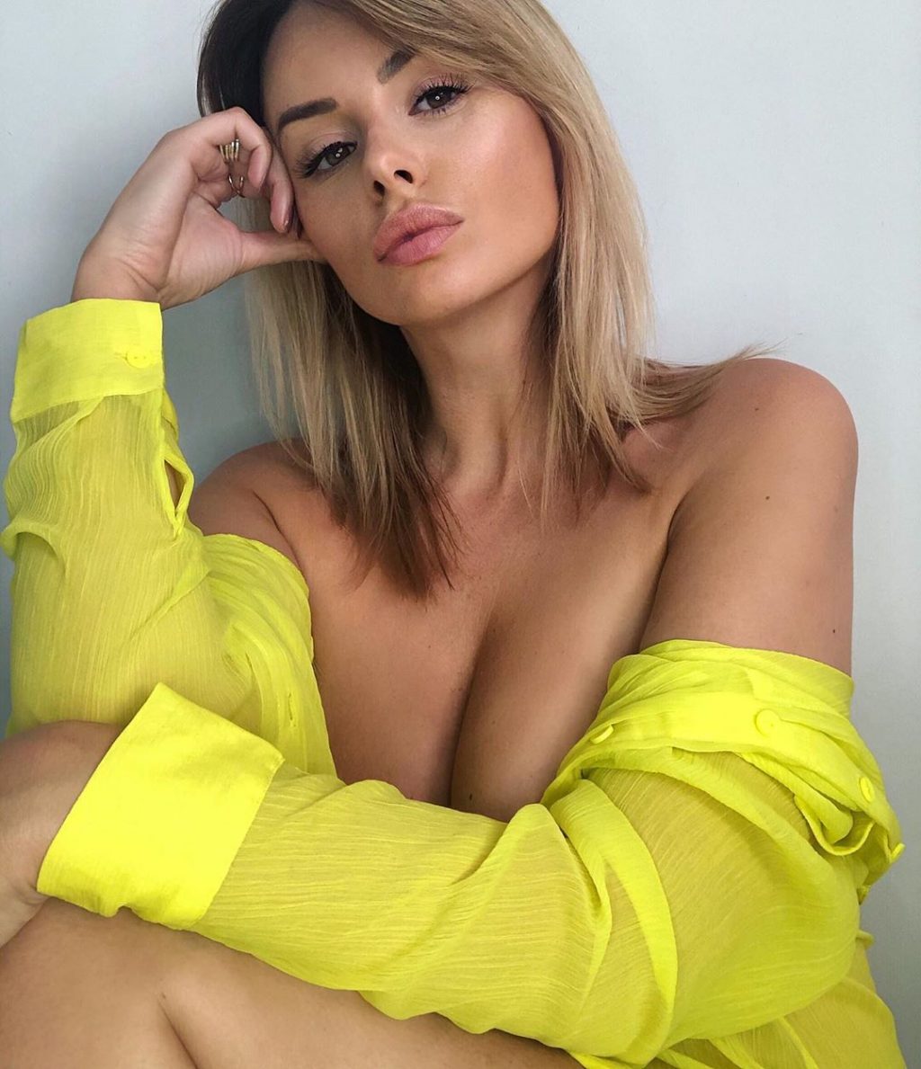 sexy see through Rhian Sugden photos nude Instagram celebrity busty 