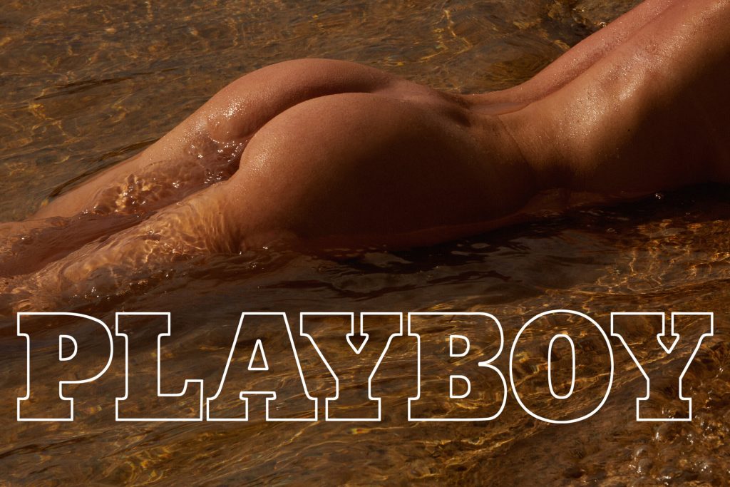 Lanky Brunette Vika Radchenko Stripping on the Pages of Playboy gallery, pic 1