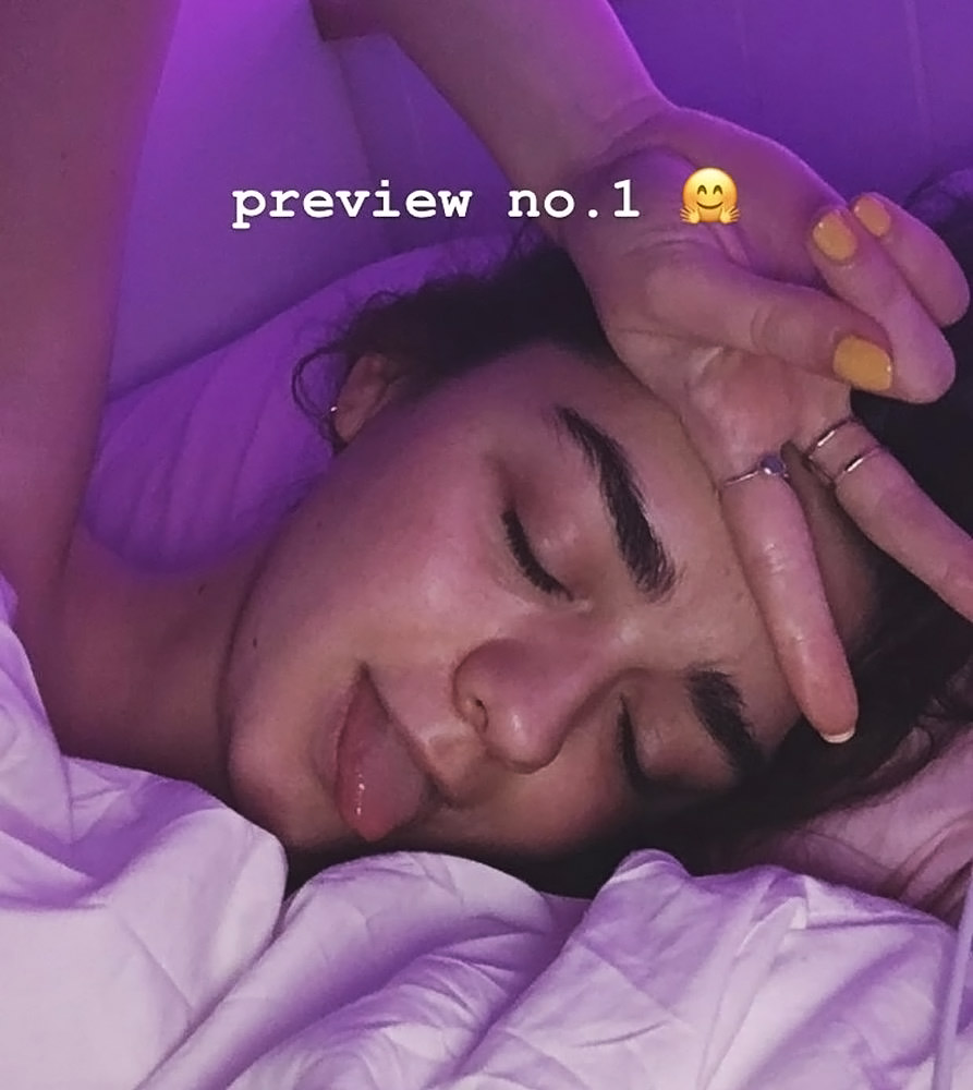 Maisie Williams naked in bed