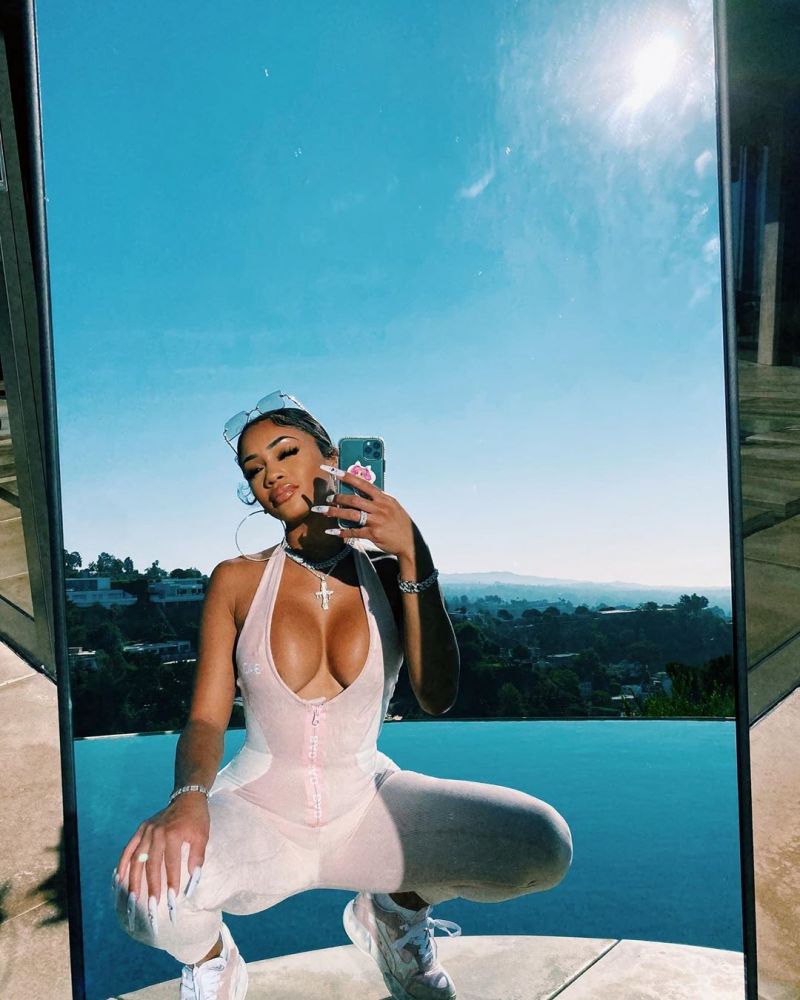 tits sexy Saweetie photos cleavage braless boobs 