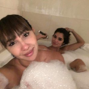 Jackie Cruz naked in bathtub
