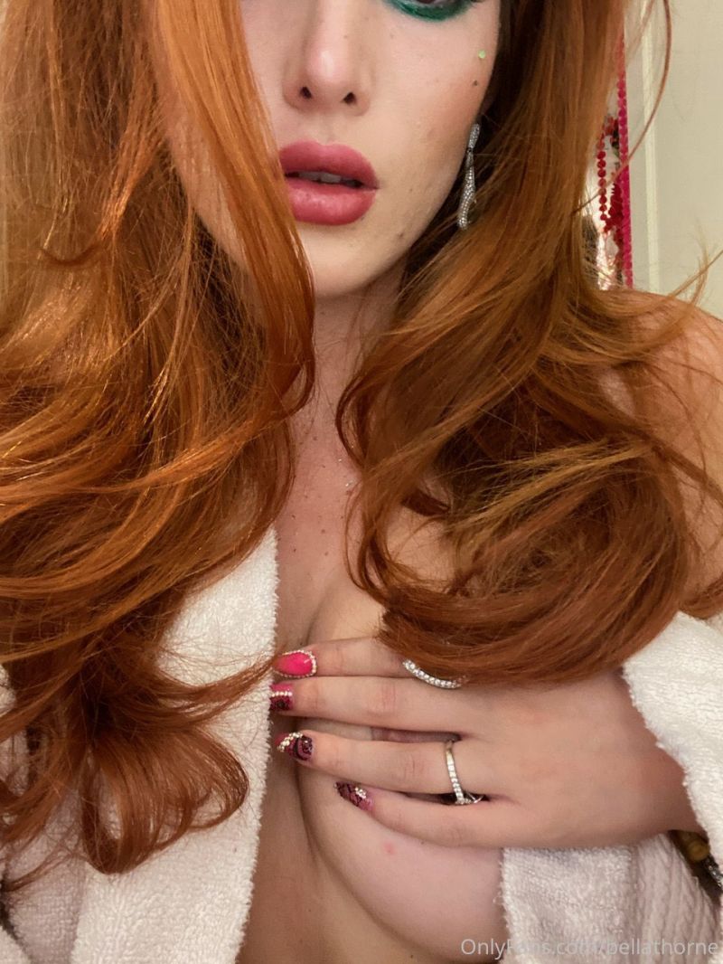 topless tits see through photos nude nips leaked boobs Bella Thorne 