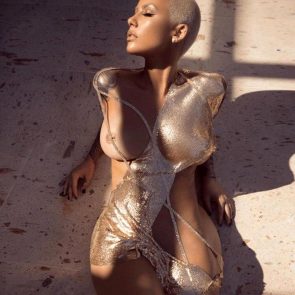 Amber Rose Naked Nude Topless Sexy 11