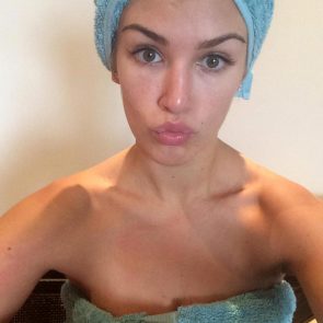 Amy Willerton sexy after showering