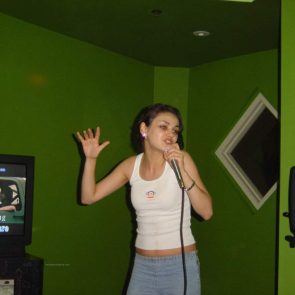 Mila Kunis hot while dancing and singing