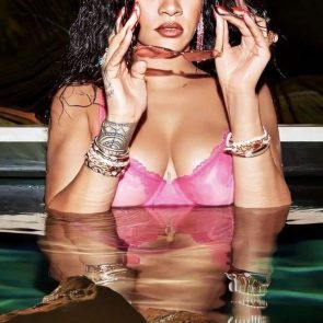 Rihanna nude topless hot sexy bikini ScandalPost 4