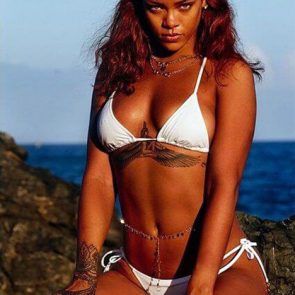 Rihanna nude topless hot sexy bikini ScandalPost 75