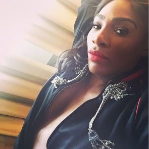 Serena Williams nude and braless