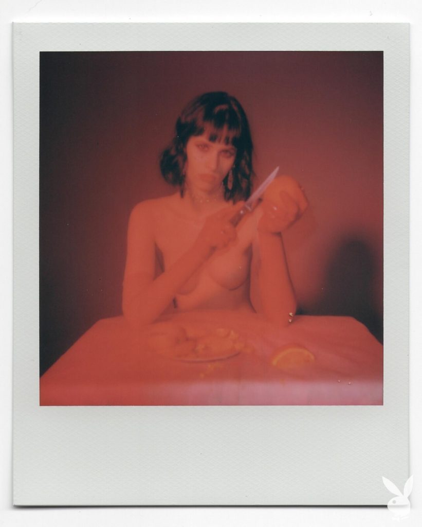 Gorgeous Brunette Carolina Ballesteros Posing Totally Naked in Playboy gallery, pic 19