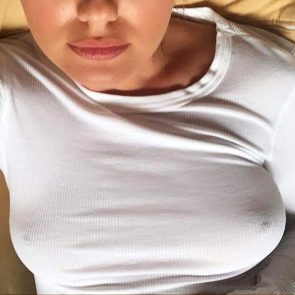Alexandra Stan nipples in see thru