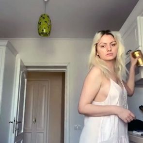 Alexandra Stan nude braless topless hot sexy tits ass ScandalPost 1