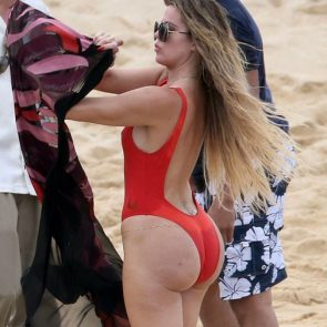 Khloe Kardashian nude hot sexy topless bikini feet pussy feet ScandalPost 45