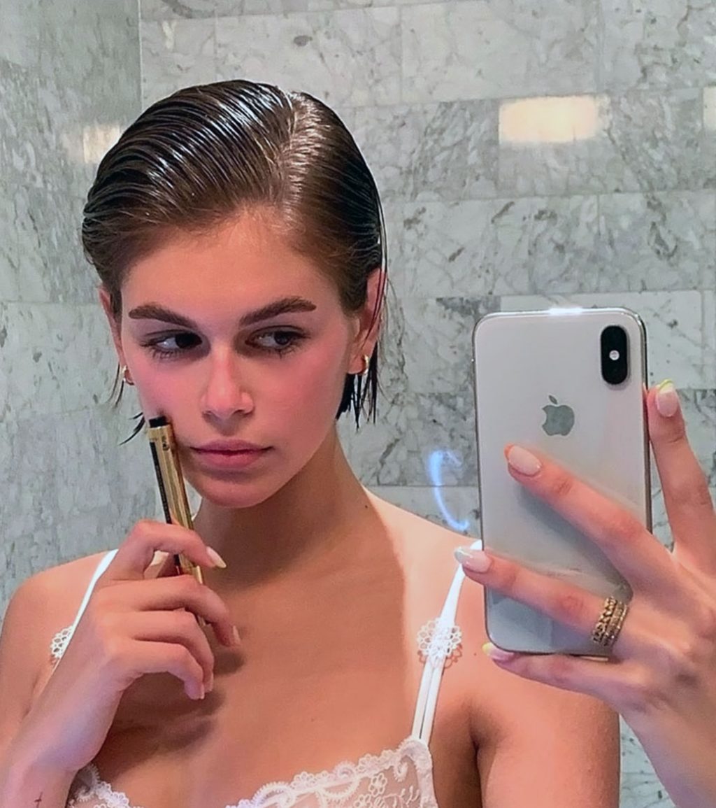 Kaia Gerber nude leaked sexy hot topless nipples2 1