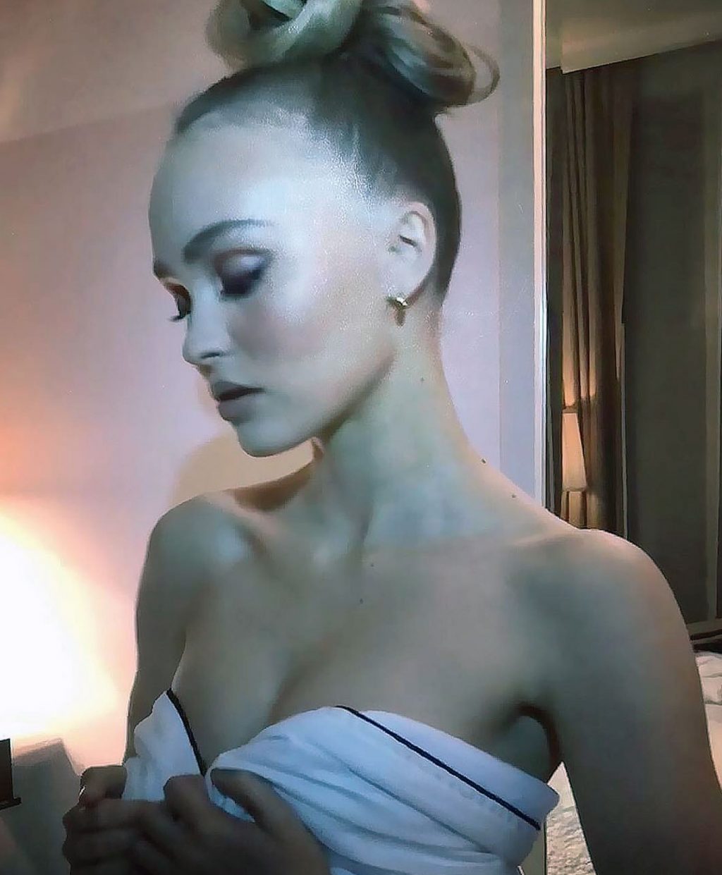 Lily Rose Depp nude topless sexy hot naked cleavage22
