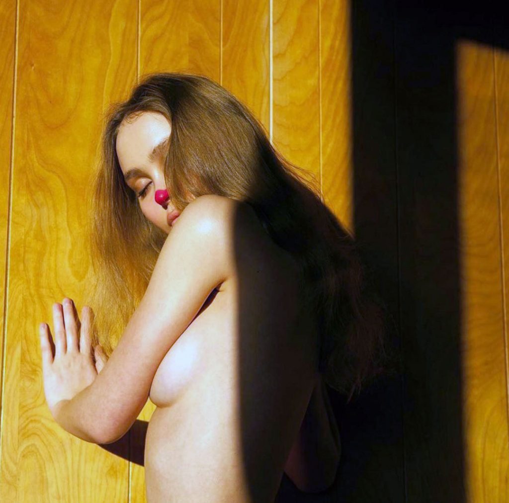 Lily Rose Depp nude topless sexy hot naked cleavage4