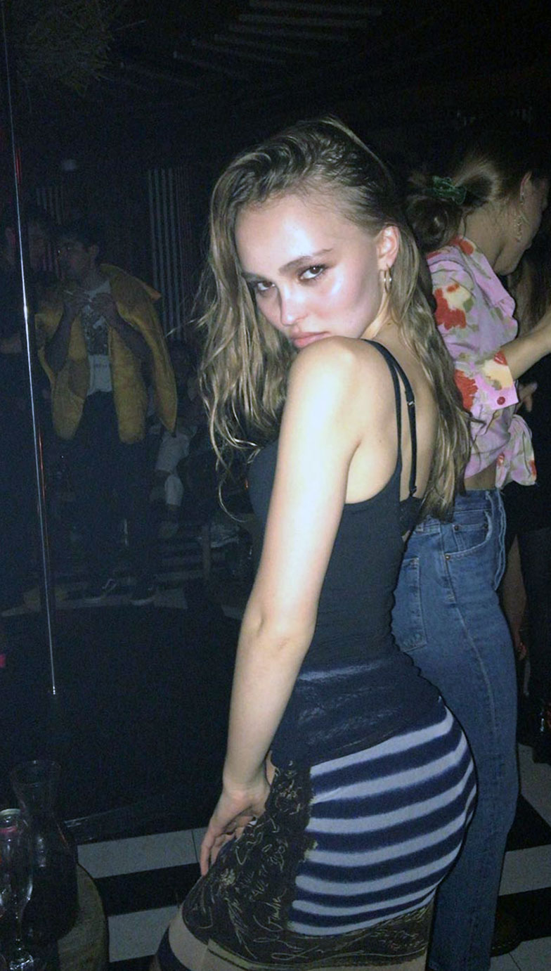 Lily Rose Depp nude topless sexy hot naked cleavage6 1