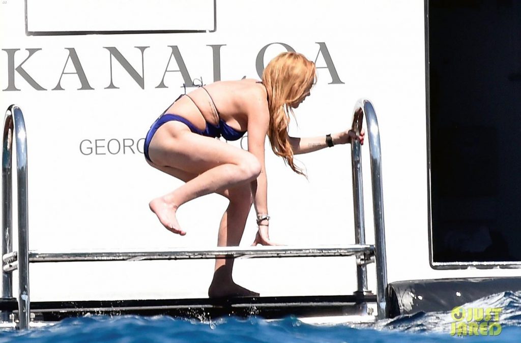 1 Lindsay Lohan nude feet hot sexy topless ScandalPost 29
