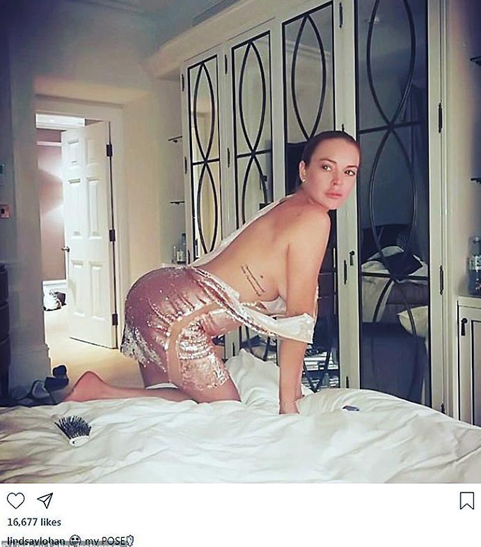 1 Lindsay Lohan nude feet hot sexy topless ScandalPost 36