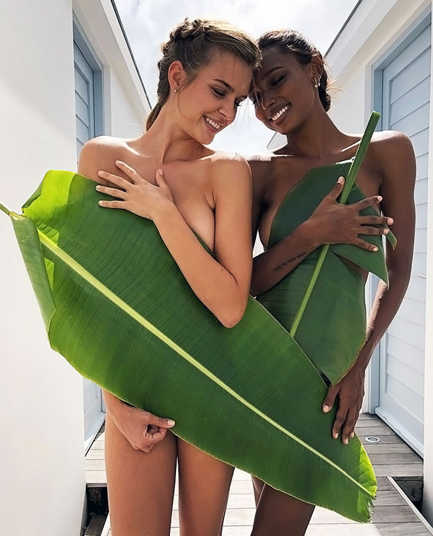 Jasmine Tookes nude topless cleavage naked boobs12