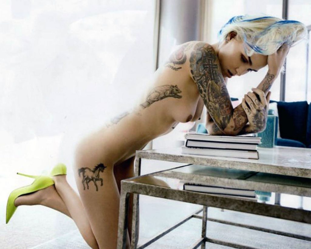 Ruby Rose nude naked leaked topless nipples1