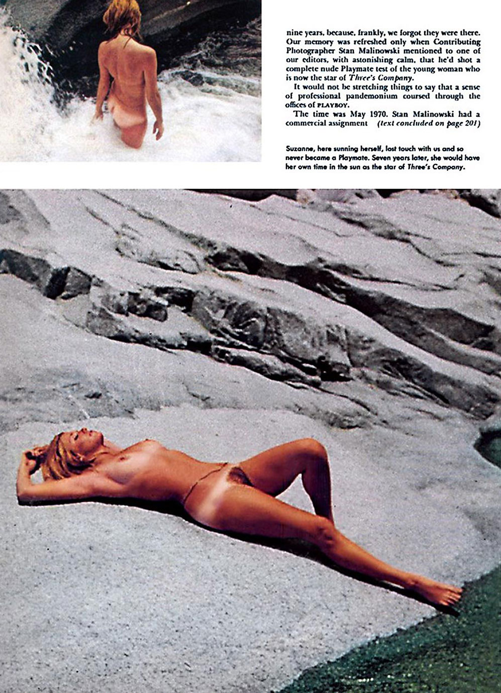 Suzanne Somers nude on the beach