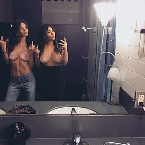 Emily Ratajkowski and Kim Kardashian Topless 2 1 e1459426888264