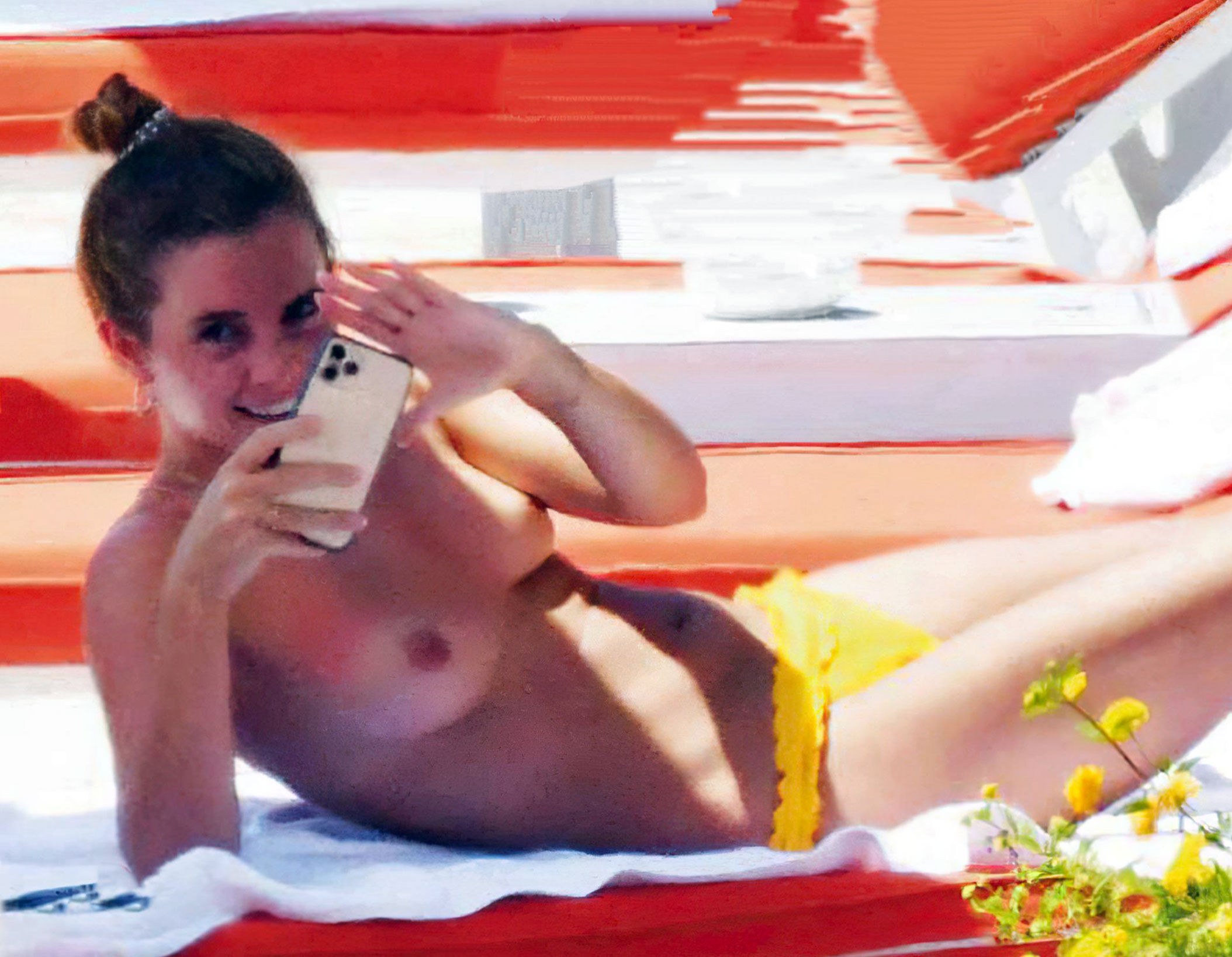 Emma Watson nude topless tits porn bikini feet hot sexy ScandalPost 4