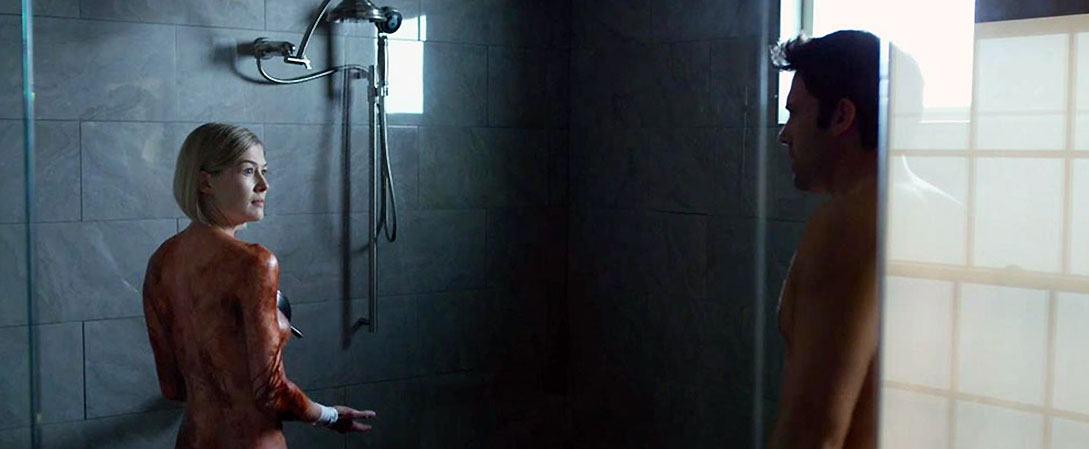Rosamund Pike nude in shower