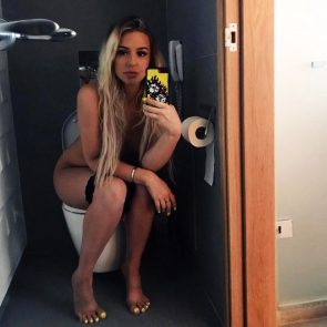 Tana Mongeau naked on toilet