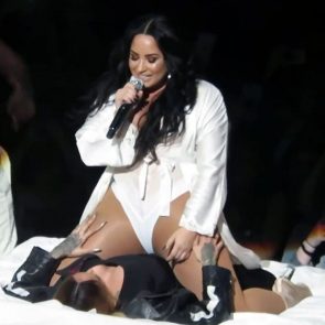 Demi Lovato nude porn leaked lesbian kiss hot sexy ass tits pussy bikini topless feet ScandalPost 10