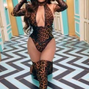 Kylie Jenner nude leopard porn bikini ass tits feet topless ScandalPost 19