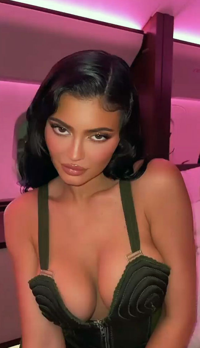 Kylie Jenner nude topless bikini cleavage sexy hot13