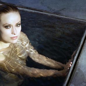 Olivia Wilde nude topless pool wet sexy hot ScandalPost 1
