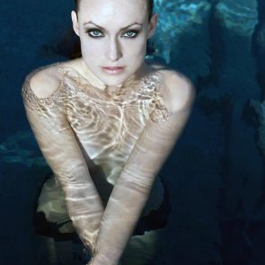 Olivia Wilde nude topless pool wet sexy hot ScandalPost 4