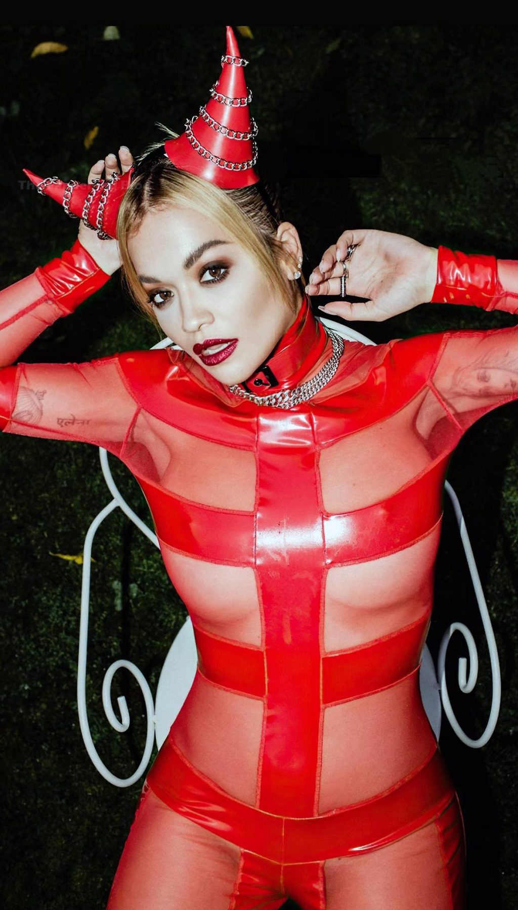 Rita Ora nude new devil porn hot sexy topless ScandalPost 2
