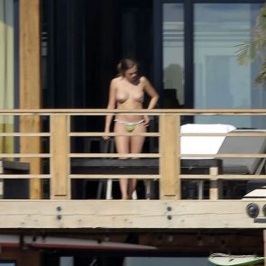 Cara Delevingne topless tits leaked ScandalPost 1