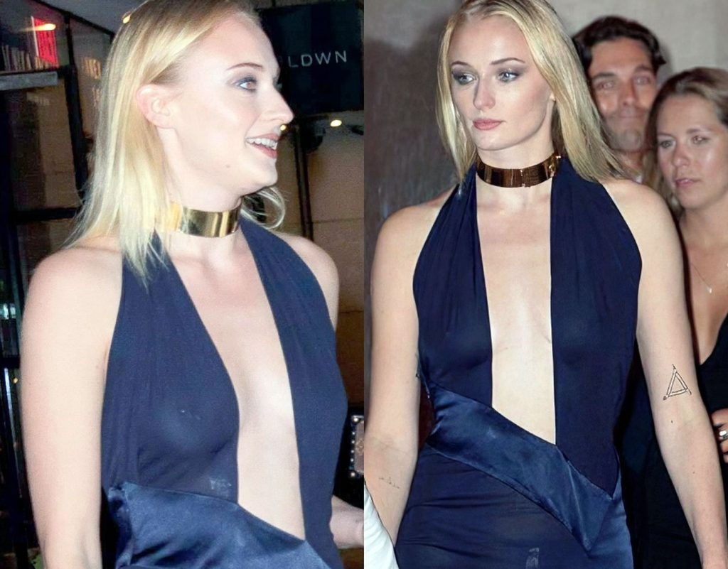 Sophie Turner nude naked sexy topless cleavage braless hot12