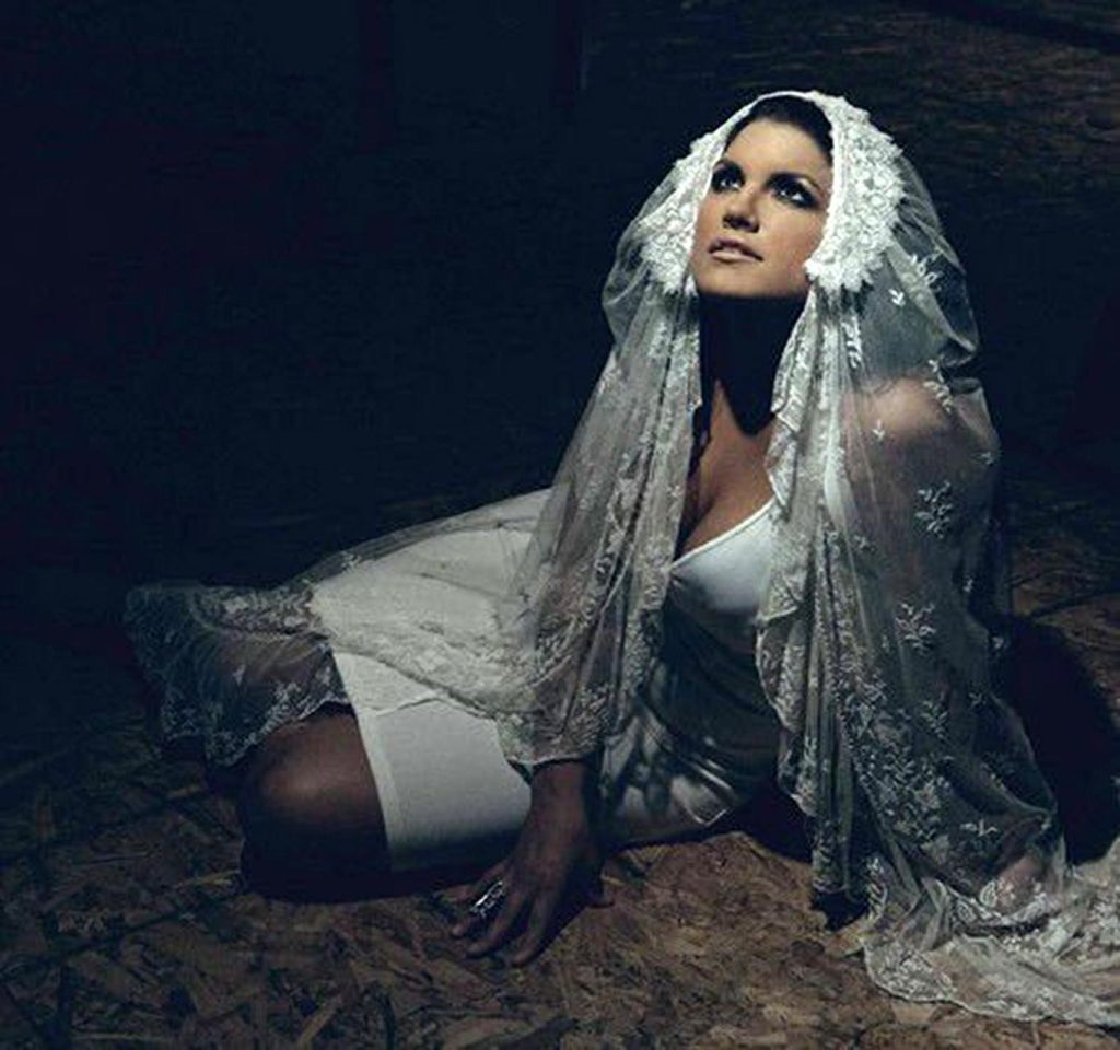 Gina Carano as a bride