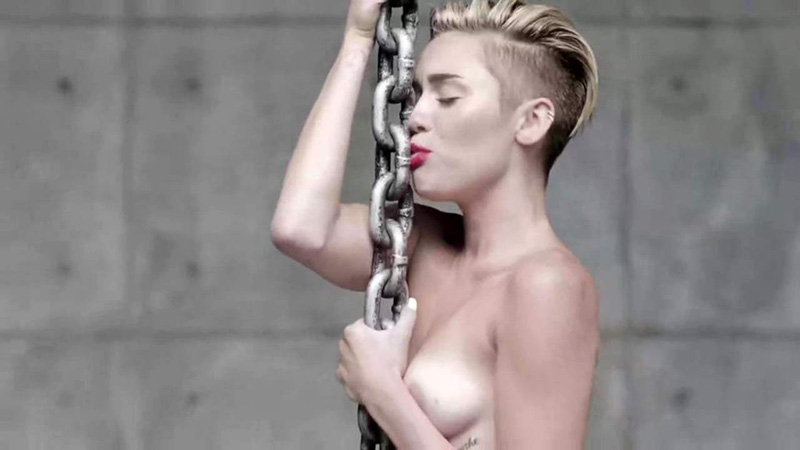 14 Miley Cyrus Nude Naked Wrecking Ball optimized