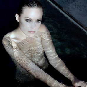Olivia Wilde nude topless pool wet sexy hot ScandalPost 7 295x295 optimized